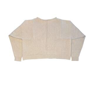 Madewell Women's Tan and Cream Jumper